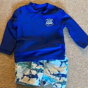 Rash guard and trunks